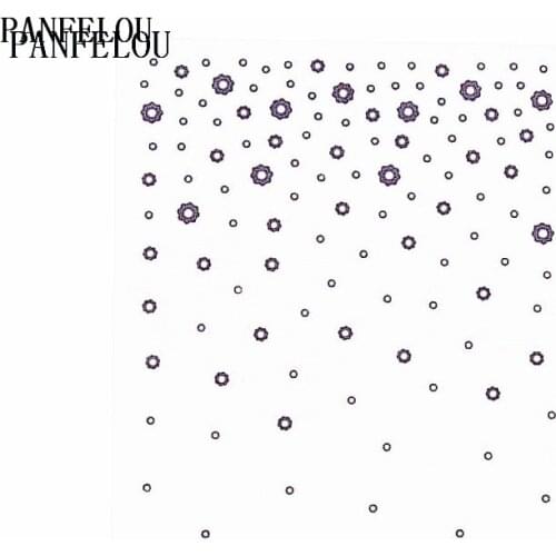 PANFELOU Scattered raindrops Embossing folders Plastic For Scrapbooking DIY Template Fondant Cake Photo Album Card Making