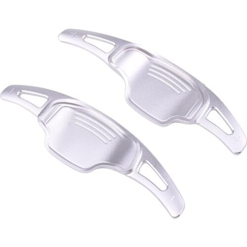 Steering Wheel Shifters Shift Paddle Extension Aluminum Alloy Car Silver Fit for Chevrolet Camaro 2012 2013 2014 2015