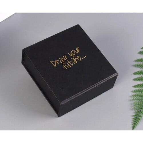 Personalised Real Foil white Custom Grey Gift Box with Wedding Date rose gold Honeymoon Luxury Magnetic Gift Box ---XP1495