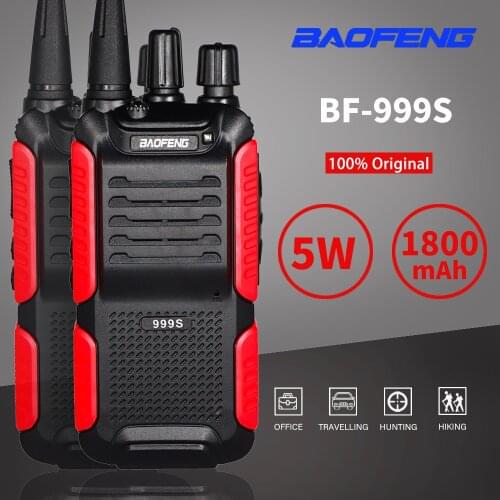 2pcs Baofeng Two-way Radio Upgrade BF888S BF-999S Plus Radio Ham Portable CB Radio Walkie Talkie UHF Talkie Radio FM Tansceiver