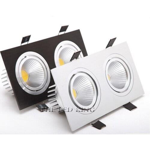 Dimmable COB LED Downlight 7W 9W 12W 15W Square Recessed Lamp 220V 110V Led Ceiling Bedroom Kitchen Indoor LED Spot Lighting