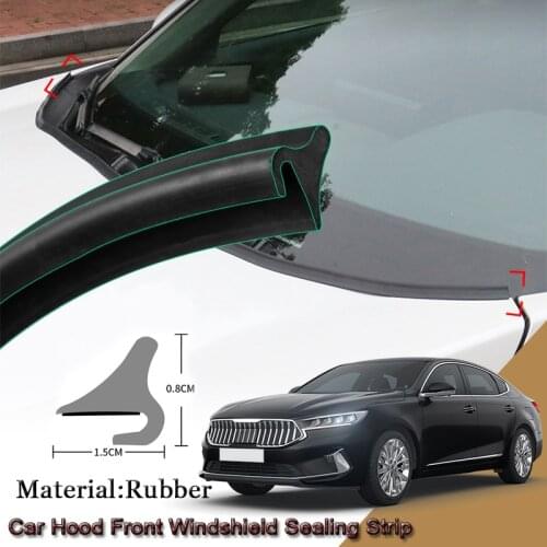 Rubber Car Seal Strip Windshied Spoiler Filler Protect Edge Weatherstrip Strips Sticker Accessories For Kia K7 Cadenza 2011-2020