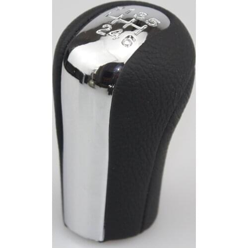 Manual Silver Car Leather Gear shift knob forTOYOTA Corolla