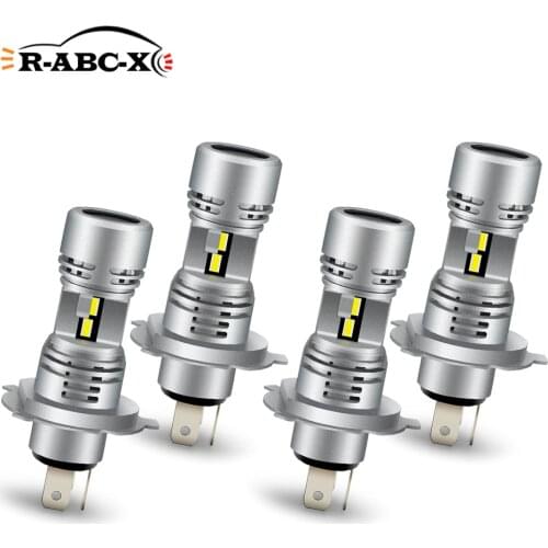 RUIANDSION Wholesale 4Pcs H4 9003 HB2 HS1 P43T Car Fog Light Motorcycle Headlight High Low Beam 12V-85V 24V 48V 50V 60V 6000K