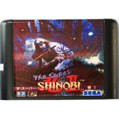 Shinobi 2 16 bit MD Game Card For Sega Mega Drive For SEGA Genesis