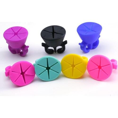 Silicone Storage Box Weeding Scrap Collector Ring Holder Heat Transfer Vinyl Handcraft Container Tool For Card Making Accessries