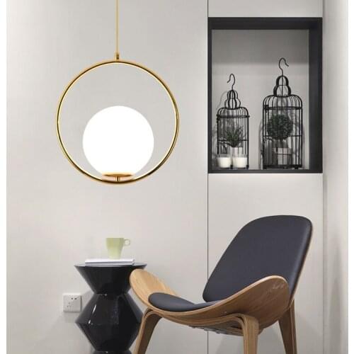 Nordic modern style glass ball bubble iron herringbone branch pendant light living room restaurant bedroom bar hanging lighting