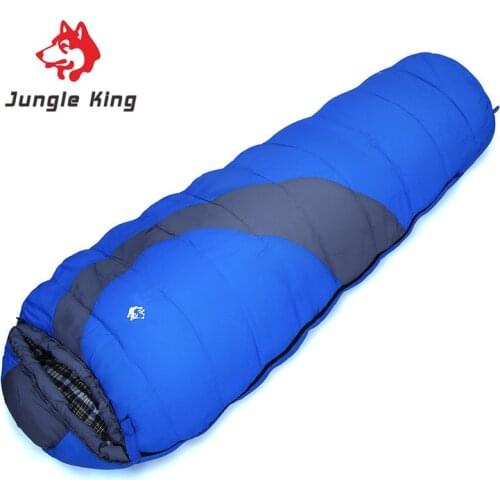 Jungle King 2017Outdoor mountain camping equipment wholesale sleeping bag autumn and winter camping -10~10 degrees suture cotton