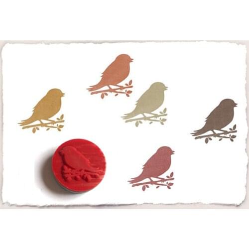 MEET HUANG 2.5CM bird tree branch stamp DIY Cling rubber stamps for scrapbooking stationery scrapbooking standard stamp