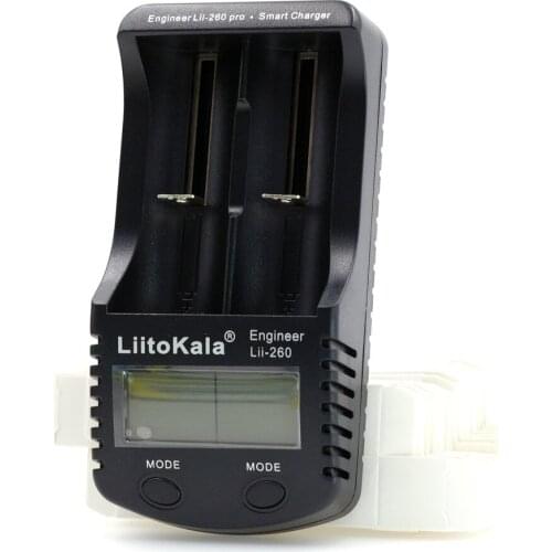 Liitokala lii-E260 LCD18650/18500/16340/18350/14500/10440/17500 Battery Charger,Detection of lithium battery charger