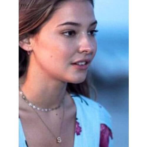 Gold star choker necklace from outer banks sarah cameron necklace star chain dainty necklace summer beach jewelry 2021