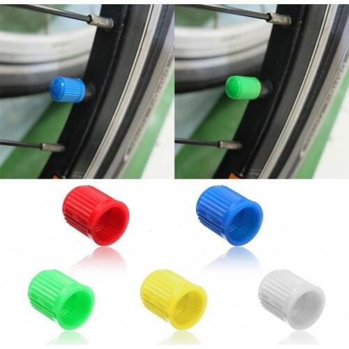 100Pcs Universal Car Auto Bicycle Tire Tyre Valve Stem Dust Caps Plastic Cover