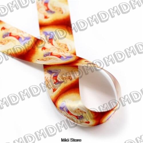 100 Yards 9mm-75mm Size Mothers Baby Jesus Printed Satin Ribbon DIY Handmade Gift Wrapping, Packing Webbing MD161021-22-5633