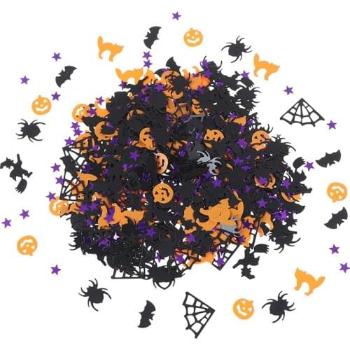 15g Halloween Confetti Pumpkin Spider Witch Bats Confetti Sprinkle Table Decor