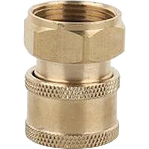2 X Brass Pressure Washer Hose Connector Fittings M22 Male & M22 Female Set