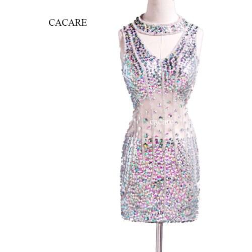 2018 Luxury Latin Dance Dress Costume Women Salsa Dress F0508 Sexy Mesh Dress with Shinning Glitters Rhinestones Customize