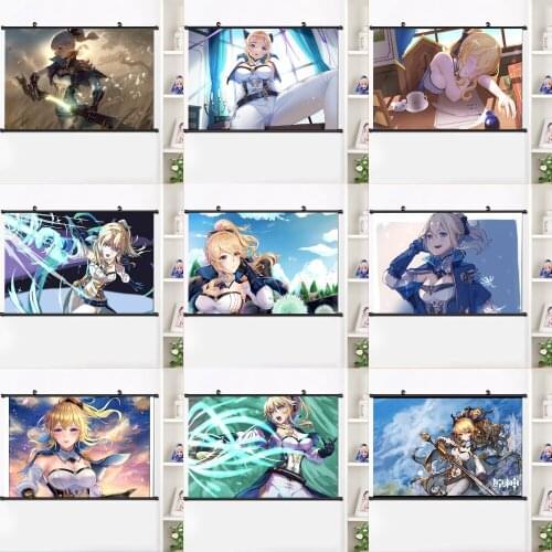 5D DIY Diamond Painting Full Square Anime Game Genshin Impact Cross Stitch Kits Diamond Embroidery Mosaic Home Decoration