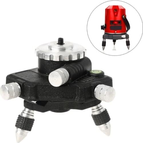 Level Adapter 360 Degree Adjustable Rotation Tripod Bracket Pedestal for 1/4 Inch Interface Level Turning Pivoting Base M89B