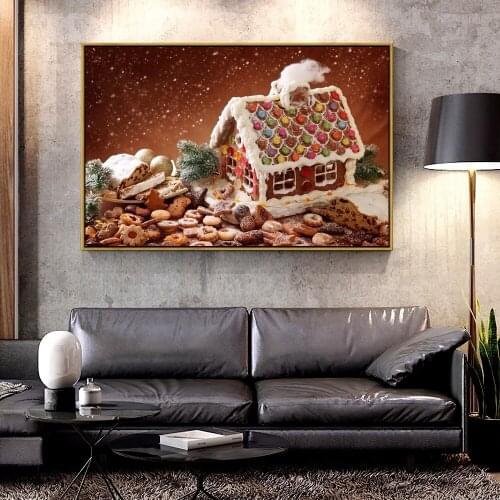 Artcozy Oil Canvas Painting Winter_Christmas For Home Decoration Wall Art