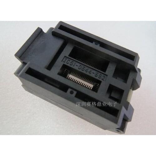 Clamshell IC51-0644-692 QFP64/TQFP64 YAMAICHI Applicable chip thickness 1.6-3.2MM IC Burning seat Adapter Socket test bench