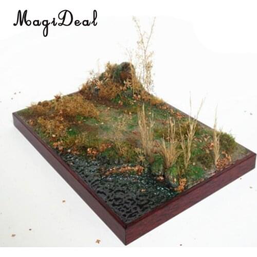 1:35 Scale Wooden Sand Base Meadow Build & Painted for Diorama Scenery Accessories Model Kits Building Prop Architecture Layout