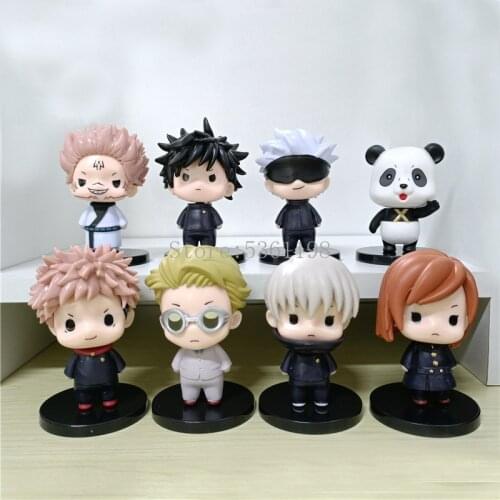 Jujutsu Kaisen Anime Figure Gojo Satoru Itadori Yuji Action Figure Fushiguro Megumi Kugisaki Nobara Inumaki Toge Figurine Doll