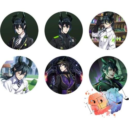 Twisted Wonderland Game Malleus Draconia Collection Diasomnia Metal Badge Brooch Pins