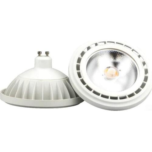 12PCS/LOT LED AR111 12W COB LED ES111 QR111 GU10 G53 12VDC or AC85-265V Warm White Cold White equal to 100w Halogen Lamp KASUO