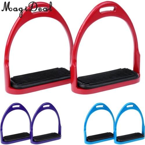 MagiDeal Stirrup Horse Riding Equestrian Lightweight Aluminum Stirrups