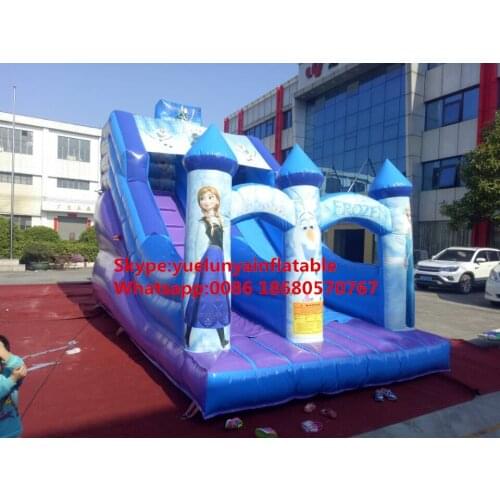 Factory direct inflatable castle slides large obstacles Animal slide castle combination Ice and Snow Margin slide KY-705