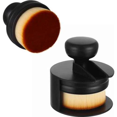 New 2021 Portable Makeup Brush O Shape Seal Stamp Foundation Powder Blush Liquid Cosmetic Make Up Brushes NIN668