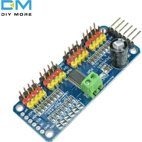 PCA9685 16CH 16 Channel 12-bit PWM Servo Driver I2C IIC Interface Shield Board Module For Raspberry Pi Servo Shield For Arduino