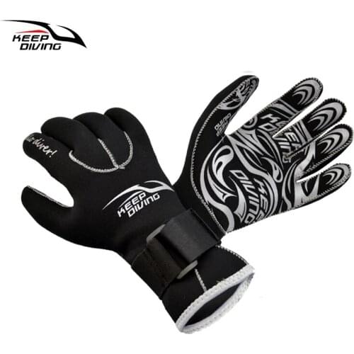 2MM Diving Gloves Adult Printing Swimming Snorkeling Gloves Neoprene Warm Non-Slip Underwater Swim Equipment