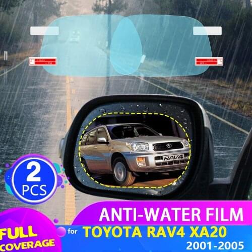 Car Rearview Mirror Film for Toyota Rav4 XA20 Rav 4 20 2001~2005 Full Cover Anti Fog Rainproof Sticker Accessories 2002 2003
