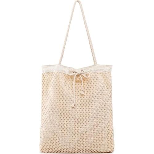 YOUSE Hot New canvas hollow out womens bag leisure portable shoulder bag holiday beach bag in summer 2020