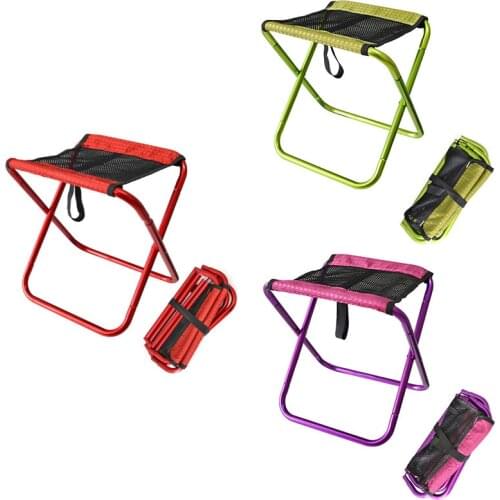 Portable Durable Outdoor Folding Chair Outdoor Folding Thickened Oxford Cloth Chair Stool Seat with Bag