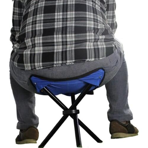 Portable Folding Chair Triangle Iron Canvas Outdoor Stool Furniture Accessories For Beach Fishing Camping