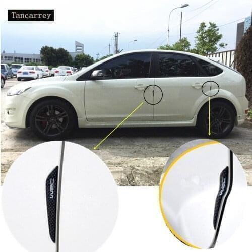 4x Anti-Collision Buffer Trim Anti-Rub Door Edge Guard Strip For ford focus 2 focus 3 fiesta mondeo 4 kuga s-max ranger Tuga 201