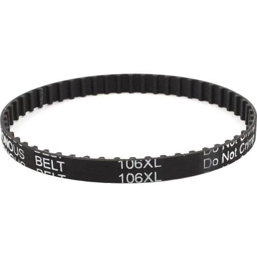 Top quality 106XL 031 53 Teeth 7.9mm Width Rubber Drying Machine Timing Belt Black