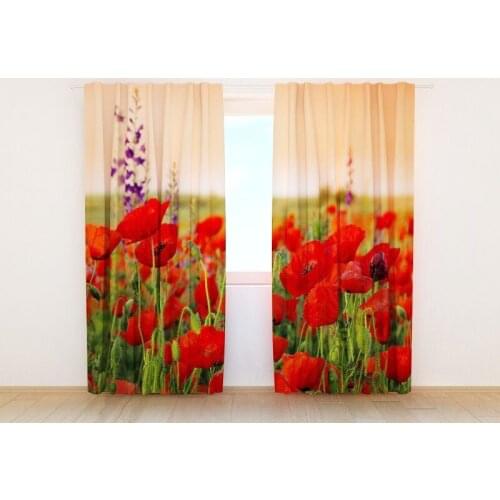 Kitchen Curtain Luxury Blackout 3D Window For Living Room office Bedroom Drapes cortinas Rideaux Customized size safflower print