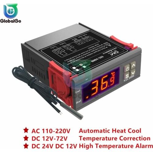 Digital Temperature Controller Thermostat Thermoregulator Incubator 10A Relay Heating Cooling STC-1000 STC 1000 12V 24V 220V
