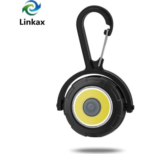 Super Bright Cob Keychain Flashlight Pocket Light 3 modes Mini LED Flashlight Emergency light Torch With Battery for Camping