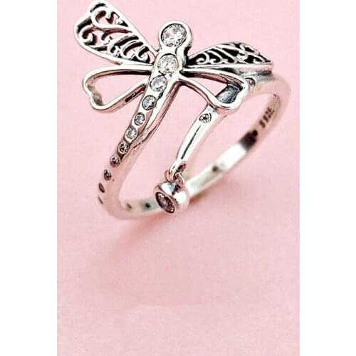 Memnon spring collection fine jewelry silver animal ring Dreamy Dragonfly rings for women anillos 925 sterling silver jewelry