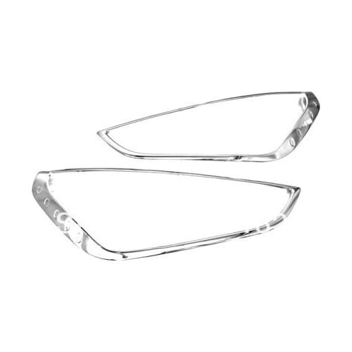 Car Styling Chrome Head Light Cover Trim For Ford S-MAX