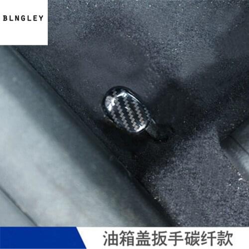 Free shipping 1pc Stainless steel carbon fiber grain fuel tank cap wrench decoration cover for 2018 hyundai Tucson