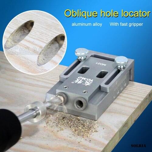 Woodworking Oblique Hole Locator Mini Pocket Hole Fixing Set Guide Set Household Woodworking Tools Screwdriver New