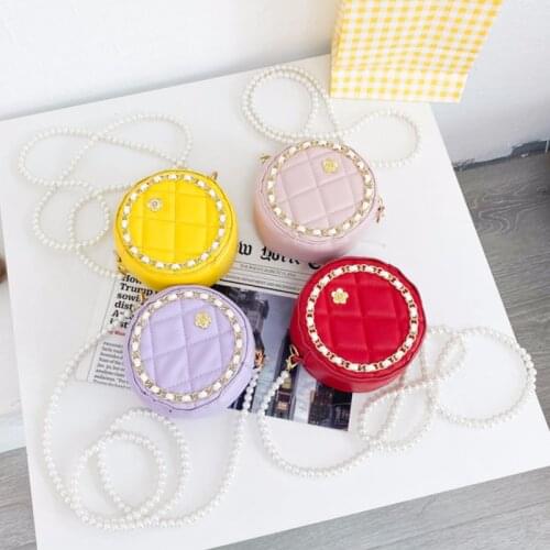 Kids Purses and Handbags Mini Crossbody Cute Little Girls Small Coin Pouch Wallet Children Round Clutch Bag