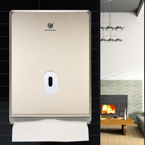 Tissue Paper Towel Dispenser Napkin Holder for Multifold Paper Towels Decorative Wall Mounted Rectangle Large Napkins Container