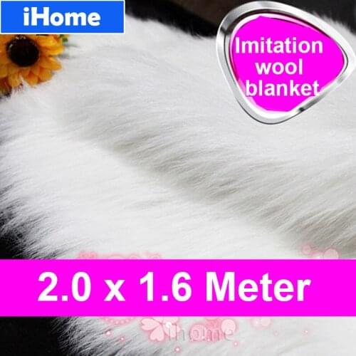 DIY 2x1.6M Soft Plush Carpet Imitation Wool Mats Chair Sofa Cushion Bedroom Living Room Bay Window Blankets Store Shop Display