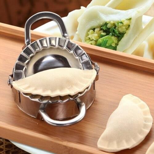 Dumpling Mould Dumplings Artifact Manual Stainless Steel Dumplings Mold Kitchen Small Tools Ravioli Dumplings Maker